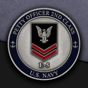 US Navy Petty Officer 2nd Class Rank Coin