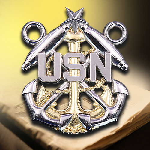 USN Anchor & Cannons Navy Challenge Coin