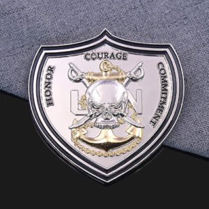 USN Honor Courage Commitment Challenge Coin
