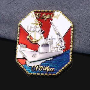 USN USS Leyte Gulf Commemorative Navy Coin