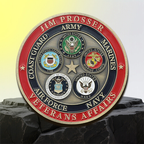 Veterans Affairs Custom Coin