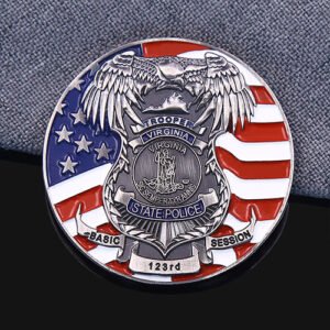 Virginia State Police 123rd Basic Session Challenge Coin