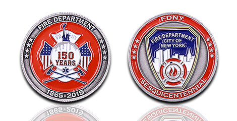 150th Anniversary Fire Department Challenge Coin