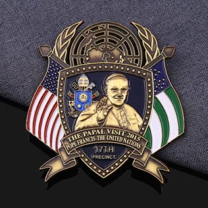 17th Precinct UN Papal Visit Police Challenge Coin