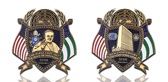 17th Precinct UN Papal Visit & General Assembly Police Challenge Coin