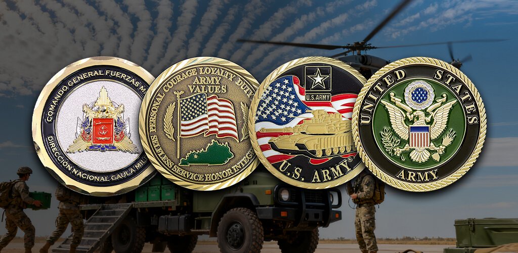 Army Challenge Coins Banner-Mobile