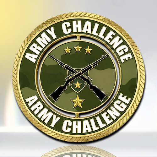 Army Rotating Firearms Spinner Challenge Coin
