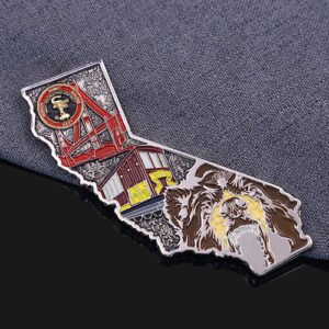 California - Shaped Navy Challenge Coin