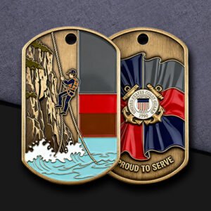 Coast Guard Cliff Rescue Challenge Coin
