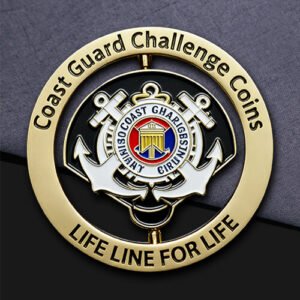 Coast Guard Spinner Challenge Coin