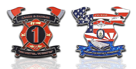 Crash & Salvage Firefighter Challenge Coin