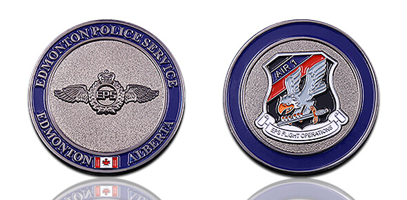 Edmonton Police Service Air 1 Flight Operations Challenge Coin