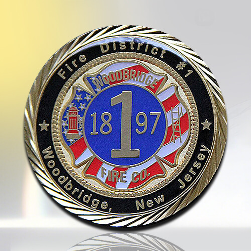 Epoxy Firefighter Challenge Coin