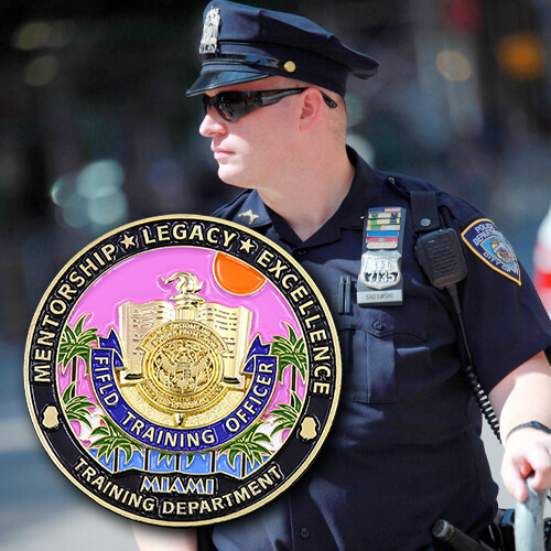Fifld Training Officer Custom Coin