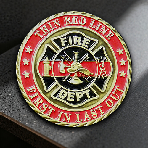 Fire Dept Custom Challenge Coin