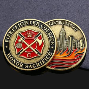 Firefighter Courage & Sacrifice Challenge Coin