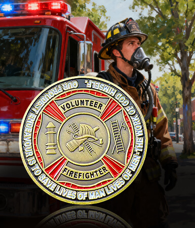 Firefighter Honor Challenge Coin