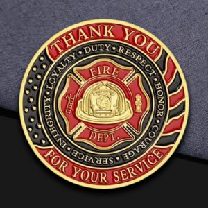Firefighter Service Appreciation Challenge Coin