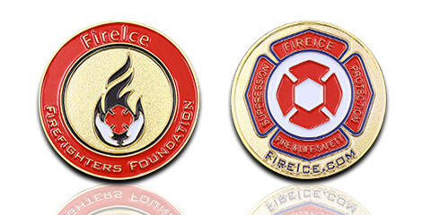 Firefighters Foundation FireIce Challenge Coin