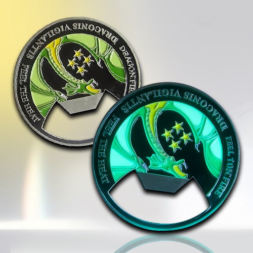 Glow-in-the-Dark Bottle Opener Coin