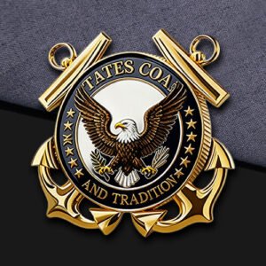 Gold Anchor-Emblem Challenge Coin