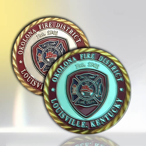 Grow in the Dark Firefighter Coin