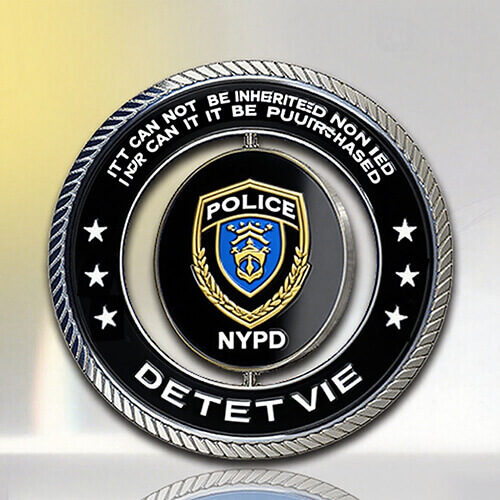 Honor Police Spinner Challenge Coin