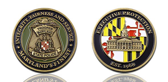 Maryland State Police Executive Protection Challenge Coin