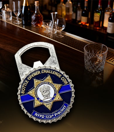 NYPD 1234 Precinct Bottle Opener Coin
