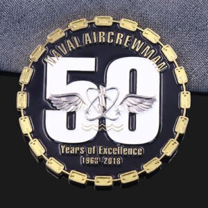 Naval Aircrewman's 50 - Year Milestone Navy Challenge Coin