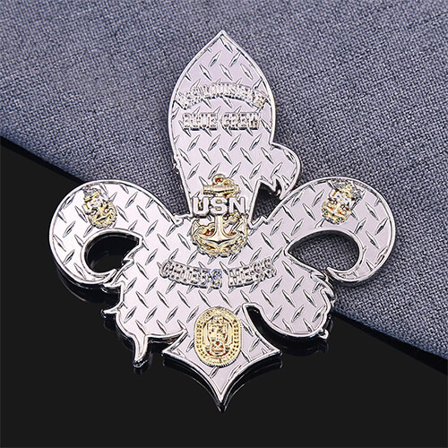 Navy Chief Petty Officer Mascot Challenge Coin-back