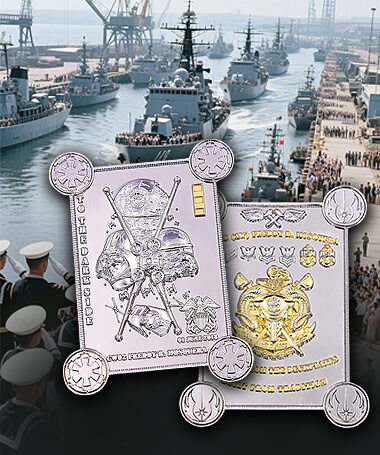 Navy Emblem & Star Wars Symbols Challenge Coin