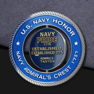 Navy Honor Spinner Challenge Coin