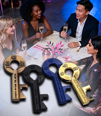 Navy Key - Shaped Bottle Opener Coins