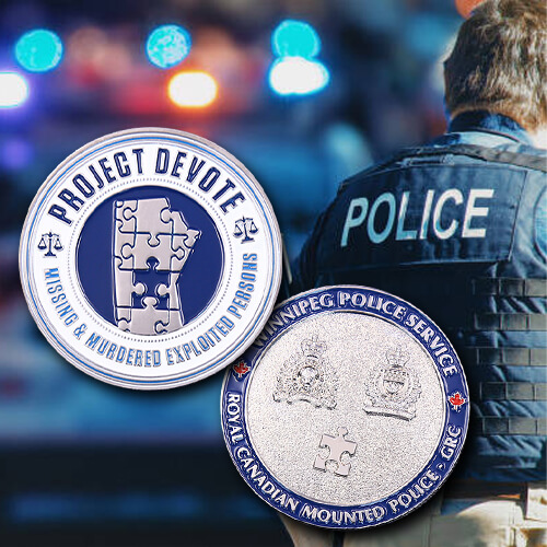 Project Devote Missing Persons Police Challenge Coin