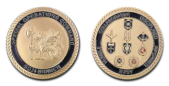 SOJ4 Branch Special Operations Command Challenge Coin
