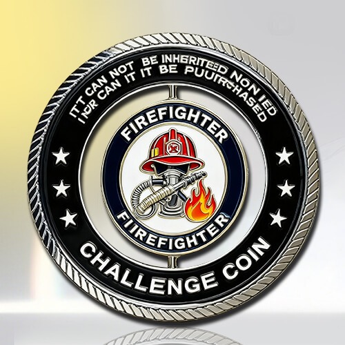 Spinner Firefighter Challenge Coin