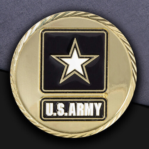U.S. Army Tank Heritage Coin-back