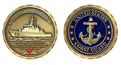 U.S. Coast Guard General Appreciation Challenge Coin