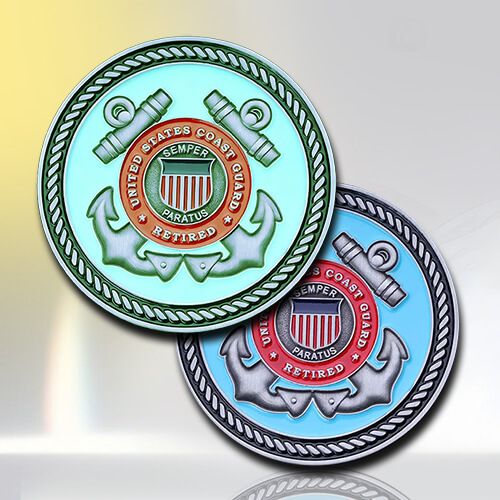 U.S. Coast Guard Retired Glow-in-the-Dark Coin