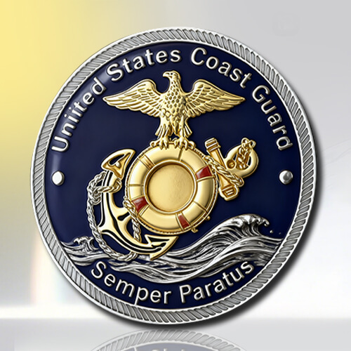 USCG Epoxy Challenge Coin