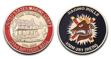 USMC HMM - 261 (Rein) 233rd Birthday Ball Challenge Coin