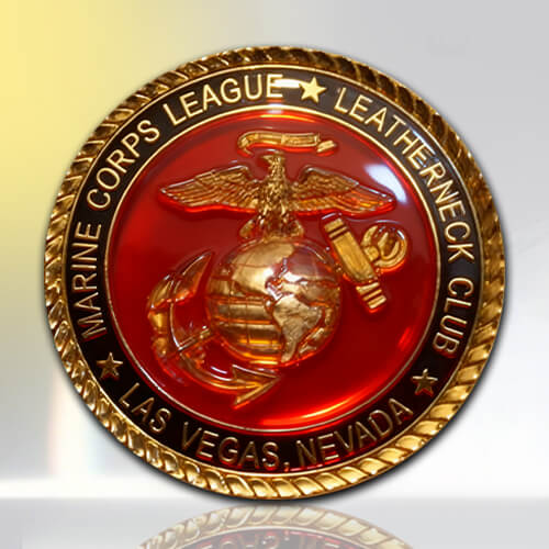 USMC Leatherneck Club Vegas Epoxy Coin