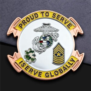 USMC Proud to Serve Globally Coin