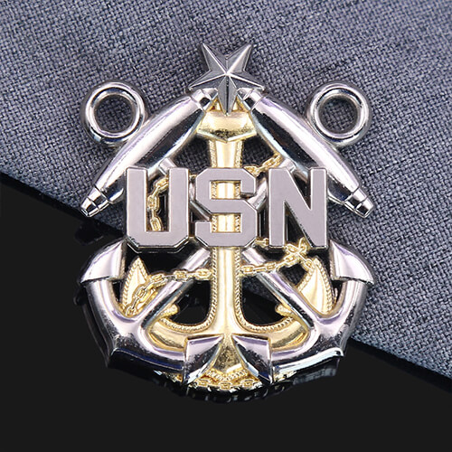 USN Anchor & Cannons Navy Challenge Coin