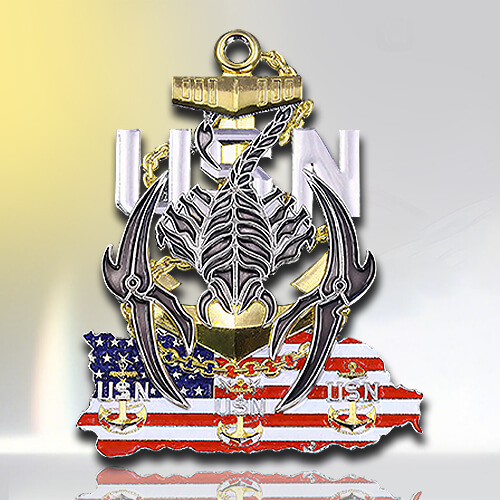 USN Scorpion Hollow Challenge Coin