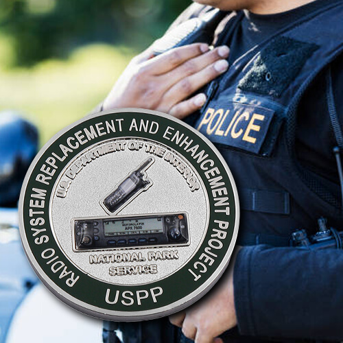 USPP Radio System Enhancement Police Challenge Coin