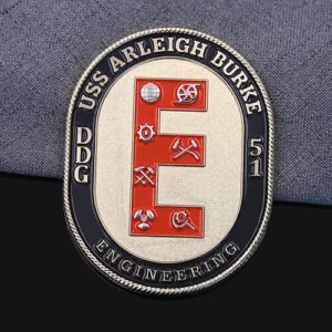 USS Arleigh Burke DDG - 51 Engineering Navy Coin