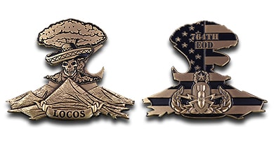 764th EOD Locos Military Challenge Coin