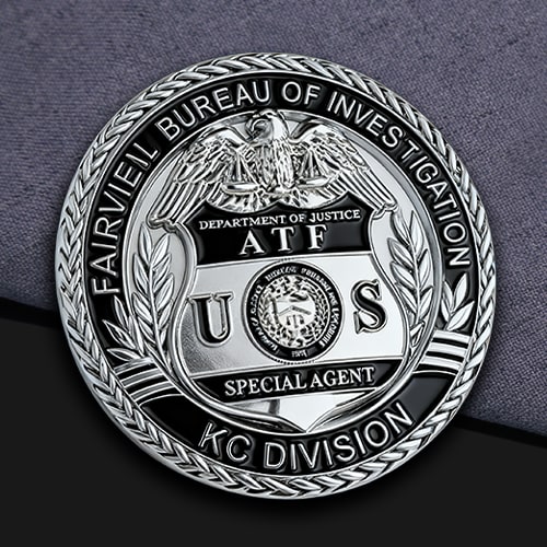 ATF KC Division 3D Law Enforcement Challenge Coin